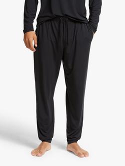 John Lewis Ultra Soft Modal Lounge Joggers, Black, Black