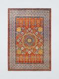 Gooch Luxury Mamluk Traditional Pure Wool Rug, Red/Blue