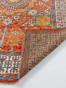 Gooch Luxury Mamluk Traditional Pure Wool Rug, Red/Blue - view 2, Red/Blue