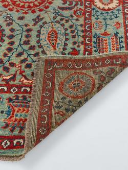 Gooch Luxury Suzani Pure Wool Rug, Pink/Pale Blue - view 2, Pink/Pale Blue