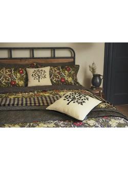 Morris & Co. Seaweed Cotton Duvet Cover Set - view 2, Black