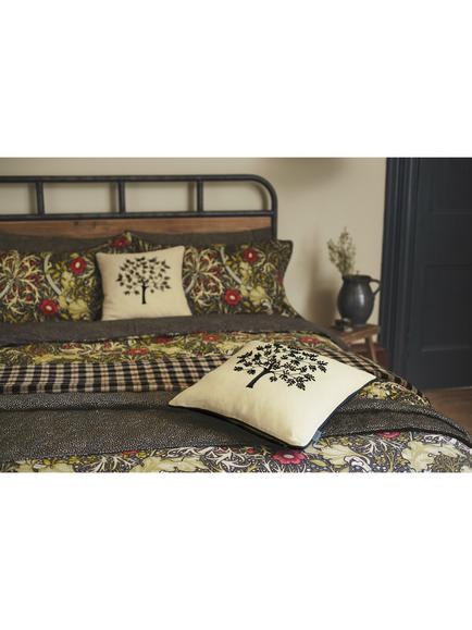 Morris & Co. Seaweed Cotton Duvet Cover Set - view 2, Black