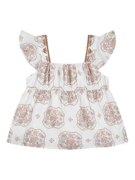 Levi's Kids' Flutter Sleeve Top, Gardenia - view 2, Gardenia