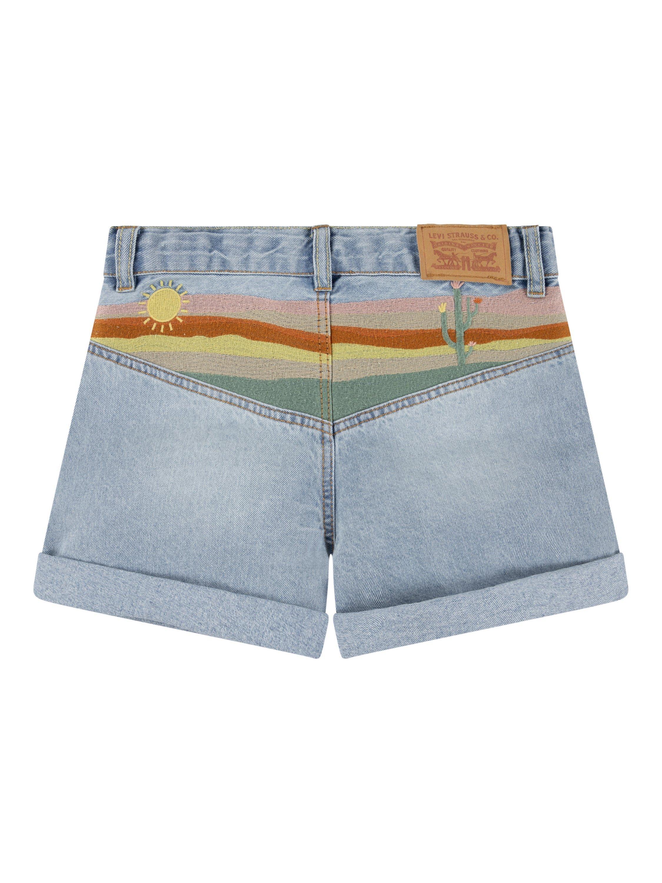 Product image 2 of 6, which shows Levi's Kids' Mom Denim Shorts, Desert Sky, 10 years