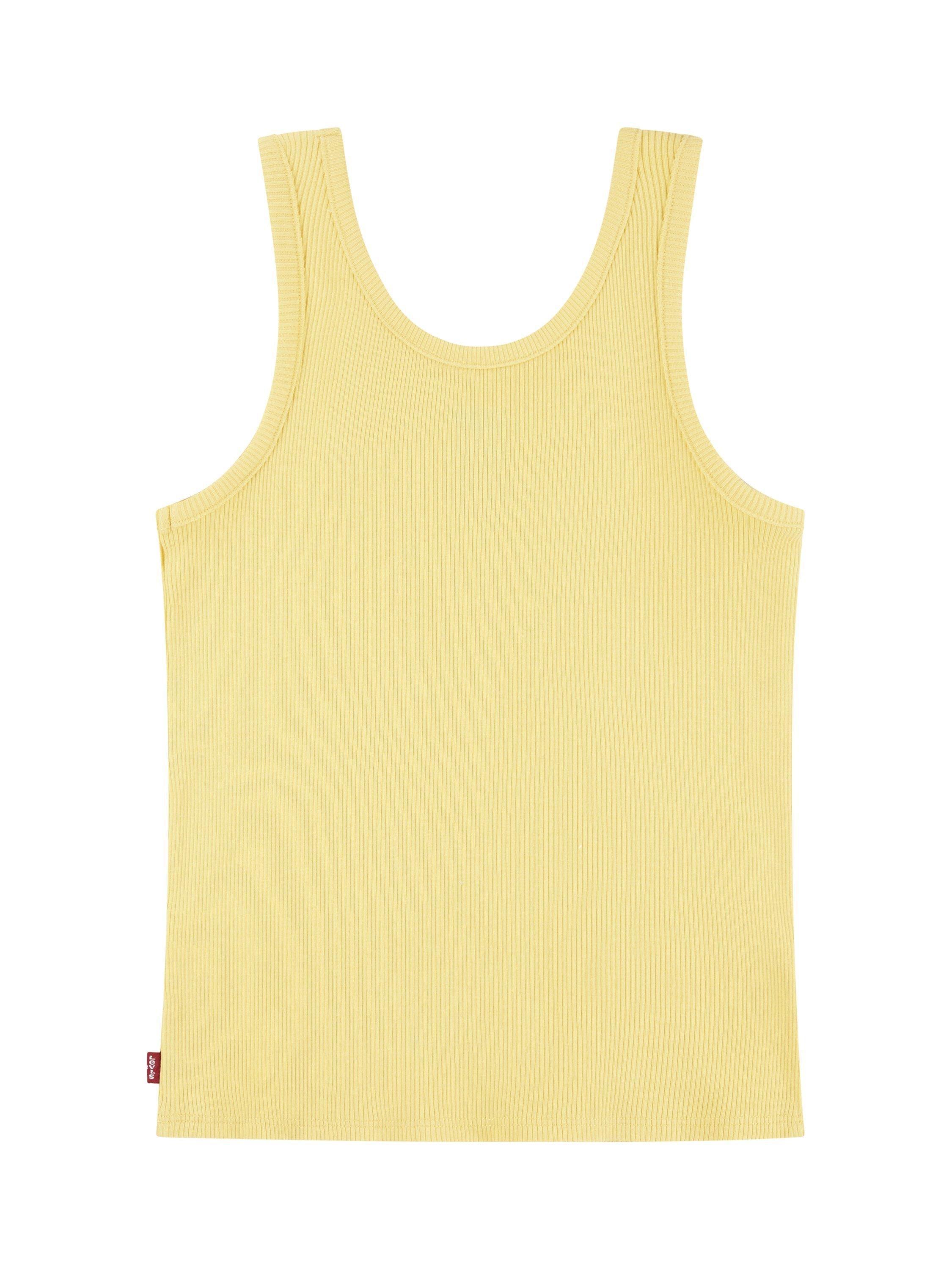 Product image 2 of 4, which shows Levi's Kids' Meet & Greet Ribbed Cotton Tank Top, Levis Flax, 14 years