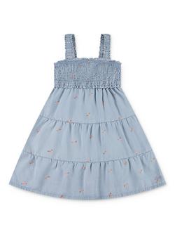 Levi's Kids' Babydoll Smocked Dress, Light Sugar, Light Sugar