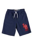 Levi's Kids' French Terry Cotton Jogger Shorts, Dress Blues