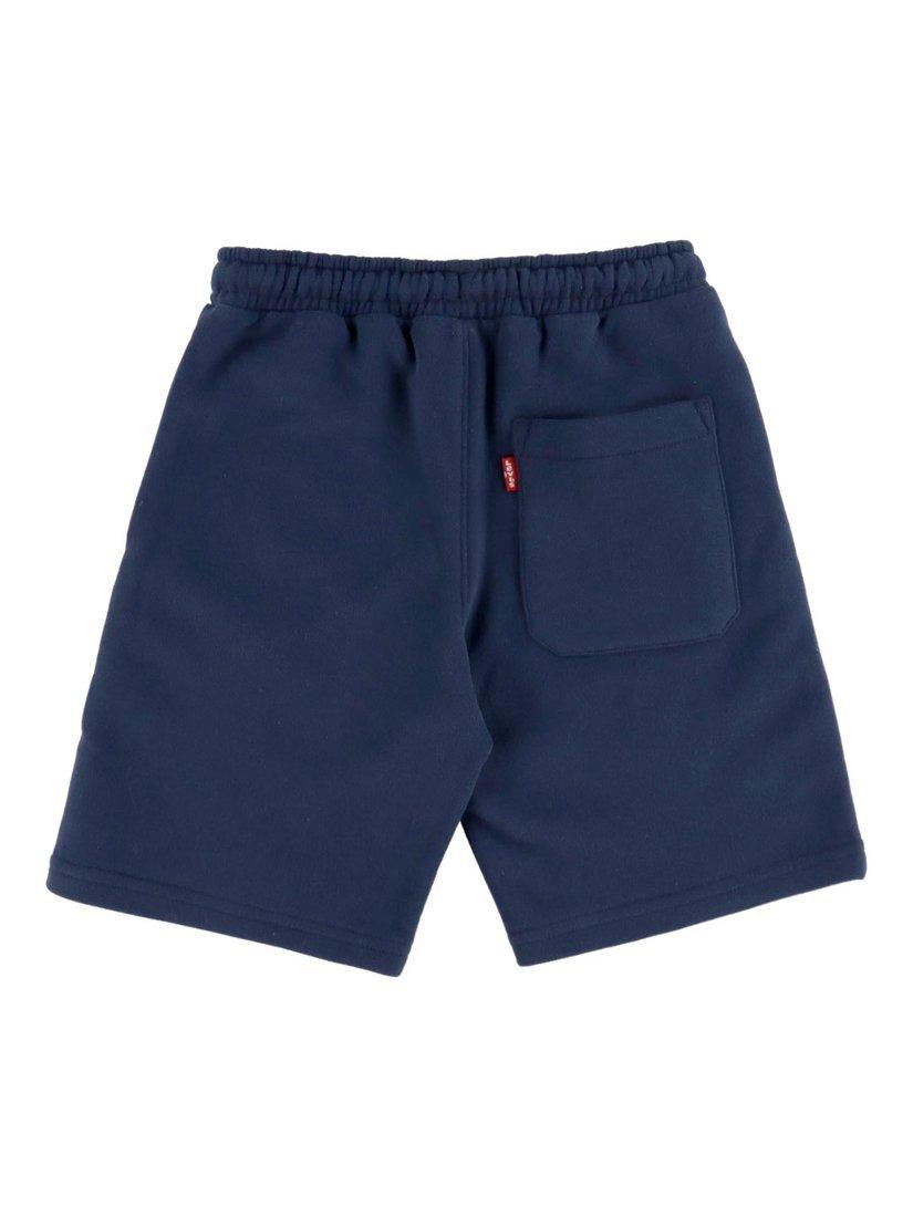 Product image 2 of 2, which shows Levi's Kids' French Terry Cotton Jogger Shorts, Dress Blues, 10 yrs