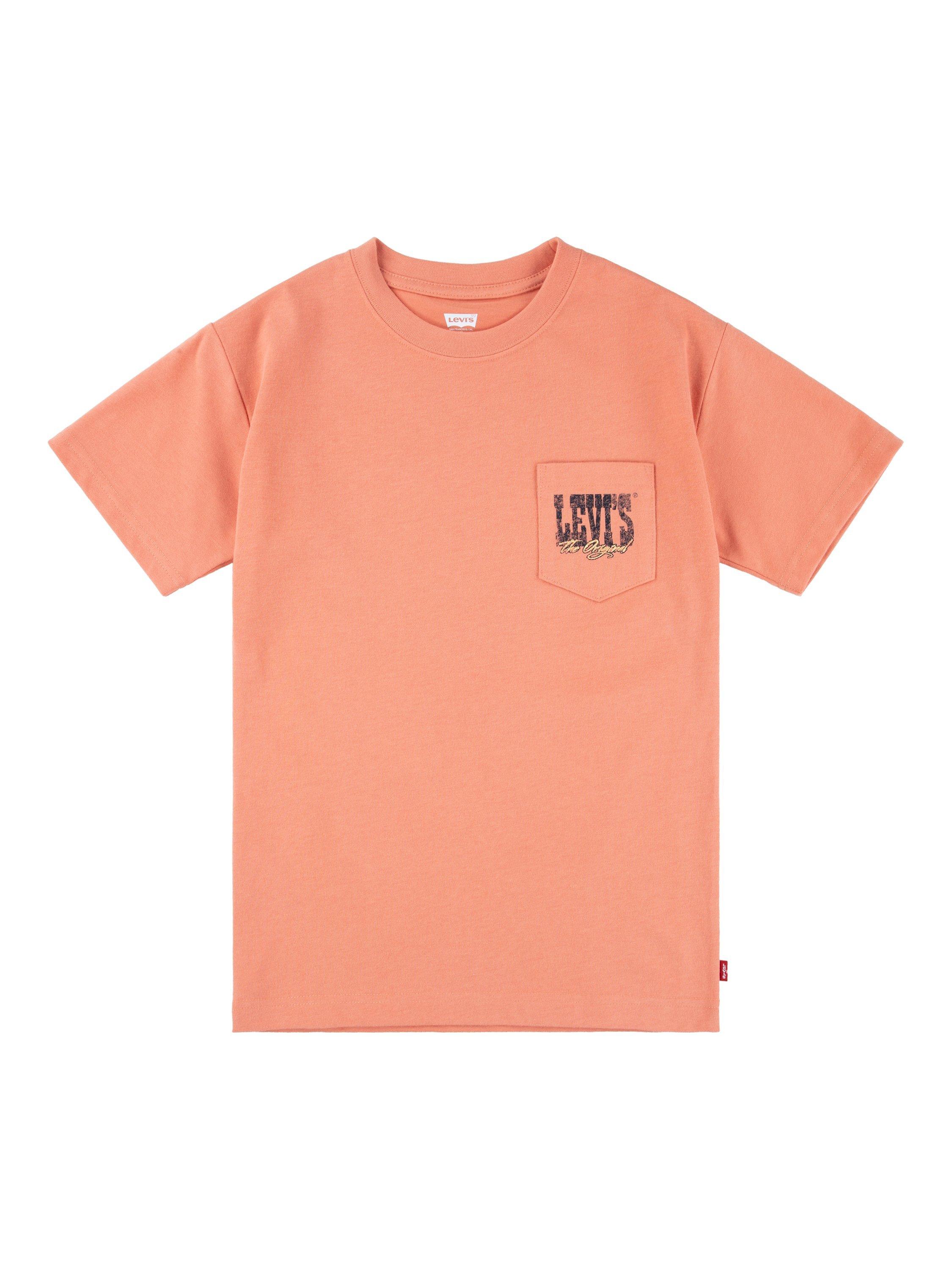 Product image 1 of 5, which shows Levi's Kids' Canyon T-Shirt, Twangy Orange, 10 years