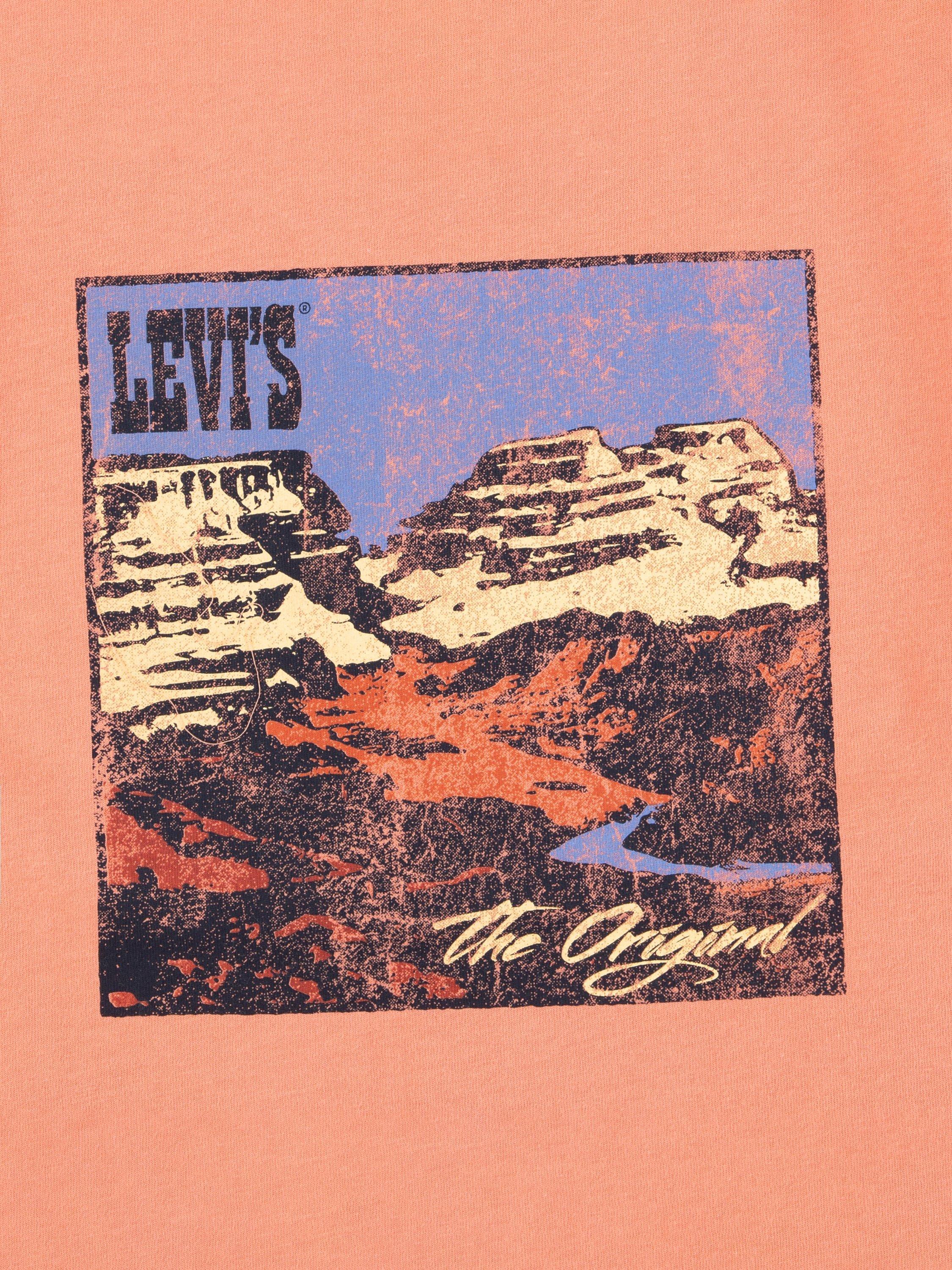 Product image 3 of 5, which shows Levi's Kids' Canyon T-Shirt, Twangy Orange, 10 years
