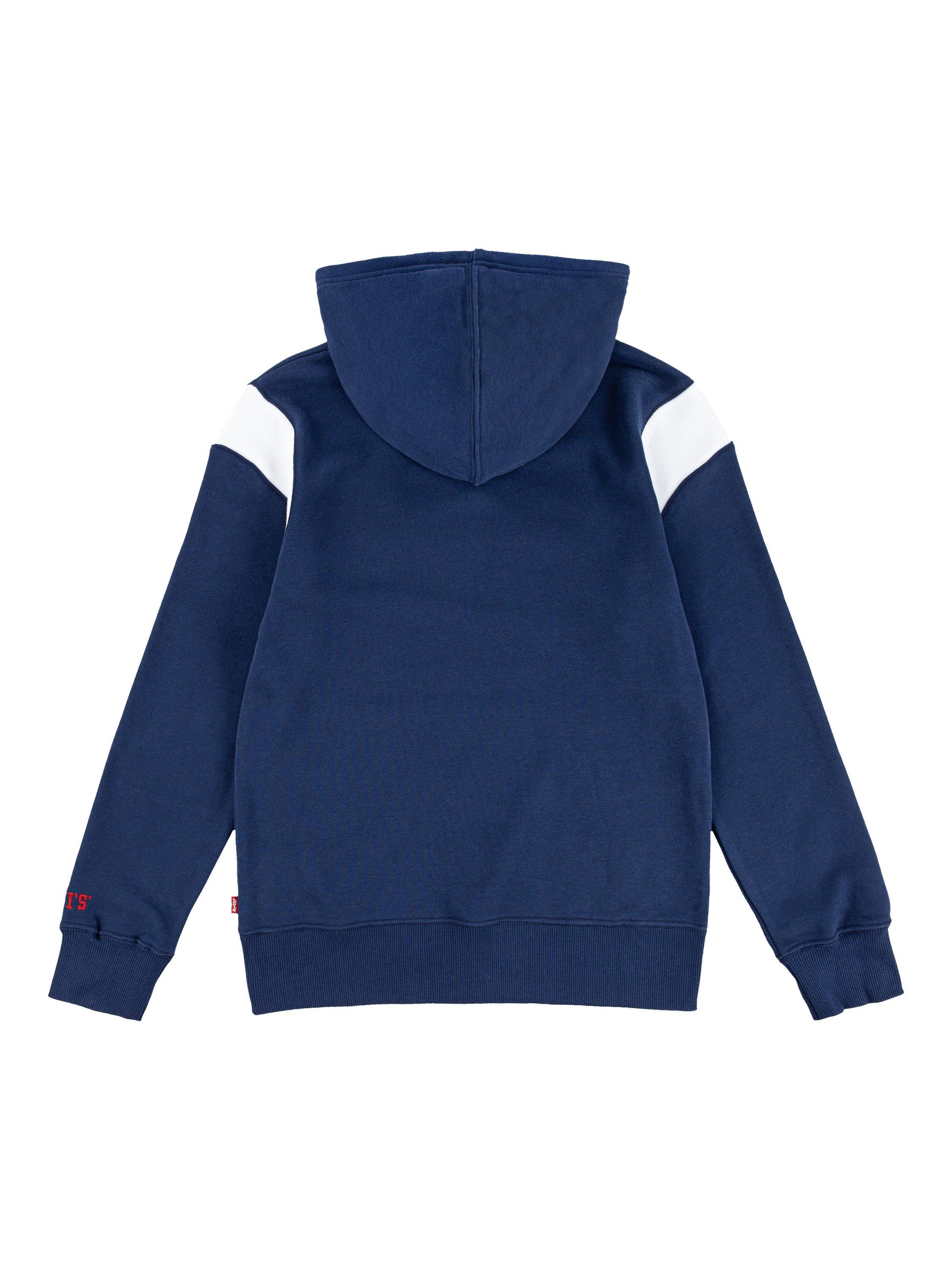 Product image 2 of 5, which shows Levi's Kids' Prep Sport Cotton Blend Hoodie, Dress Blues, 12 years