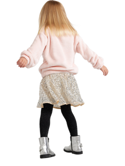 Lindex Kids' Sequin Skater Skirt - view 2, Silver