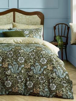 William Morris At Home Compton Duvet Cover Set, Green/Multi, Green/Multi