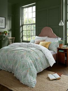 William Morris At Home Garden Duvet Cover Set, Green/Multi, Double Set