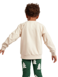 Lindex Kids' Happy Tree Jumper, Light Beige