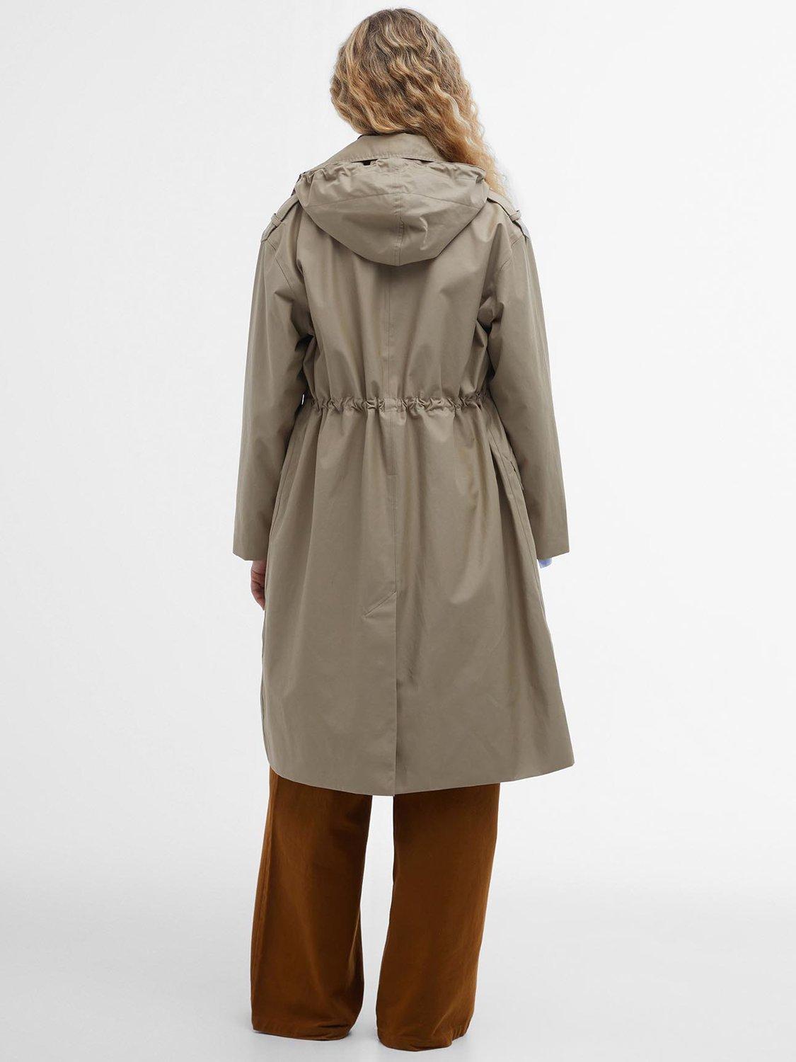 Product image 2 of 11, which shows Barbour Fearne Waterproof Jacket, Trench/Sky Tartan, 8