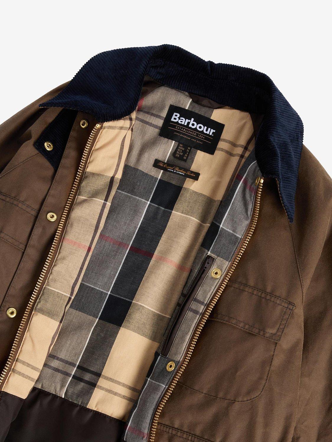 Tan barbour jacket on sale