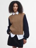 Barbour Esther Wool Cashmere Blend Cable Knit Jumper, Multi