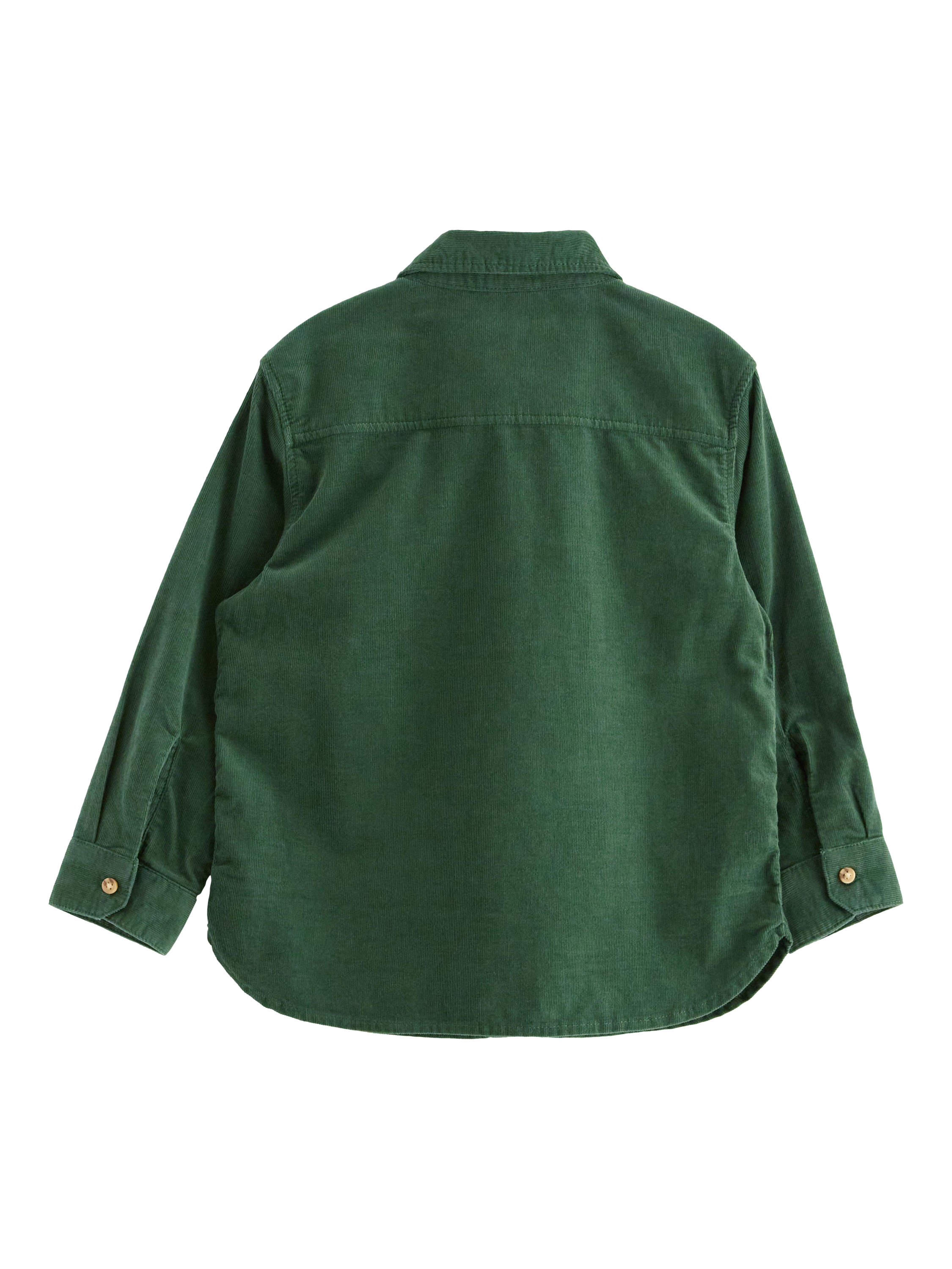Product image 2 of 3, which shows Lindex Kids' Cotton Cord Shirt, Dark Dusty Green, 3-4 years