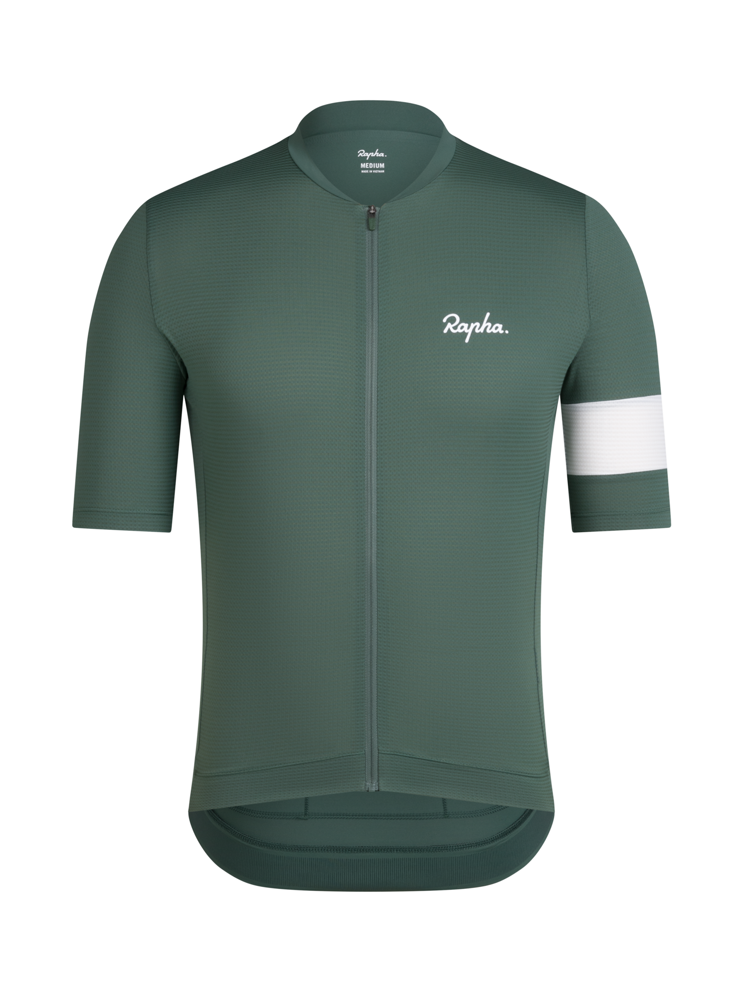 Product image 1 of 2, which shows Rapha Men's Core Jersey, Green Mid, S