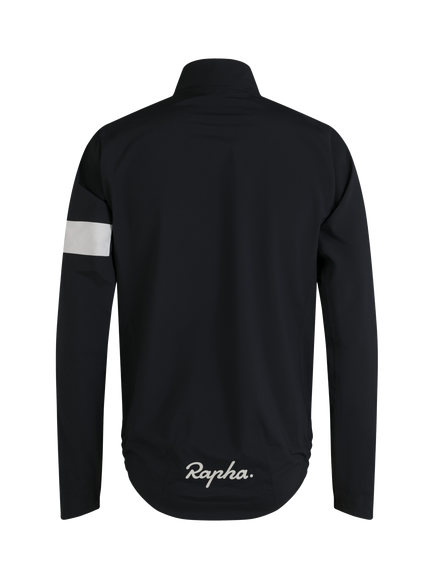 Rapha Waterproof Cycling Jacket, Black/White - view 2, Black/White