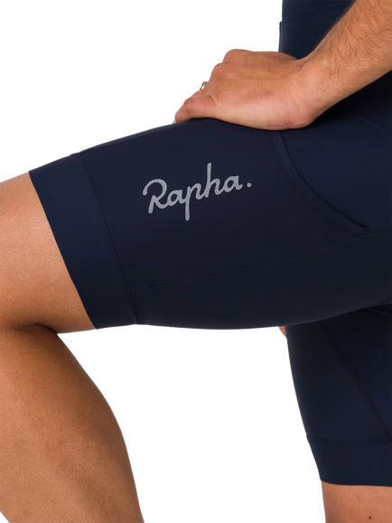Rapha Men's CBF01 Cycling Shorts, Dark Navy, Dark Navy/White