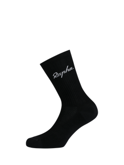 Rapha Men's Cotton Crew Socks - view 2, Black/White