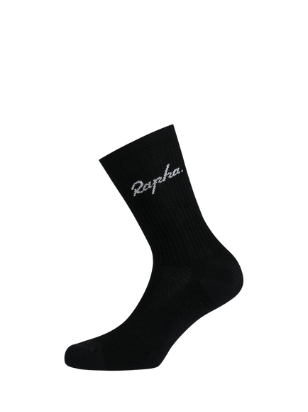 Rapha Men's Cotton Crew Socks - view 2, Black/White