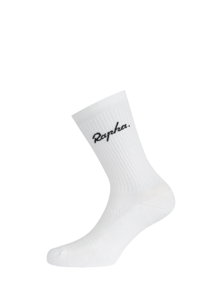 Rapha Men's Cotton Crew Socks - view 2, White/Black