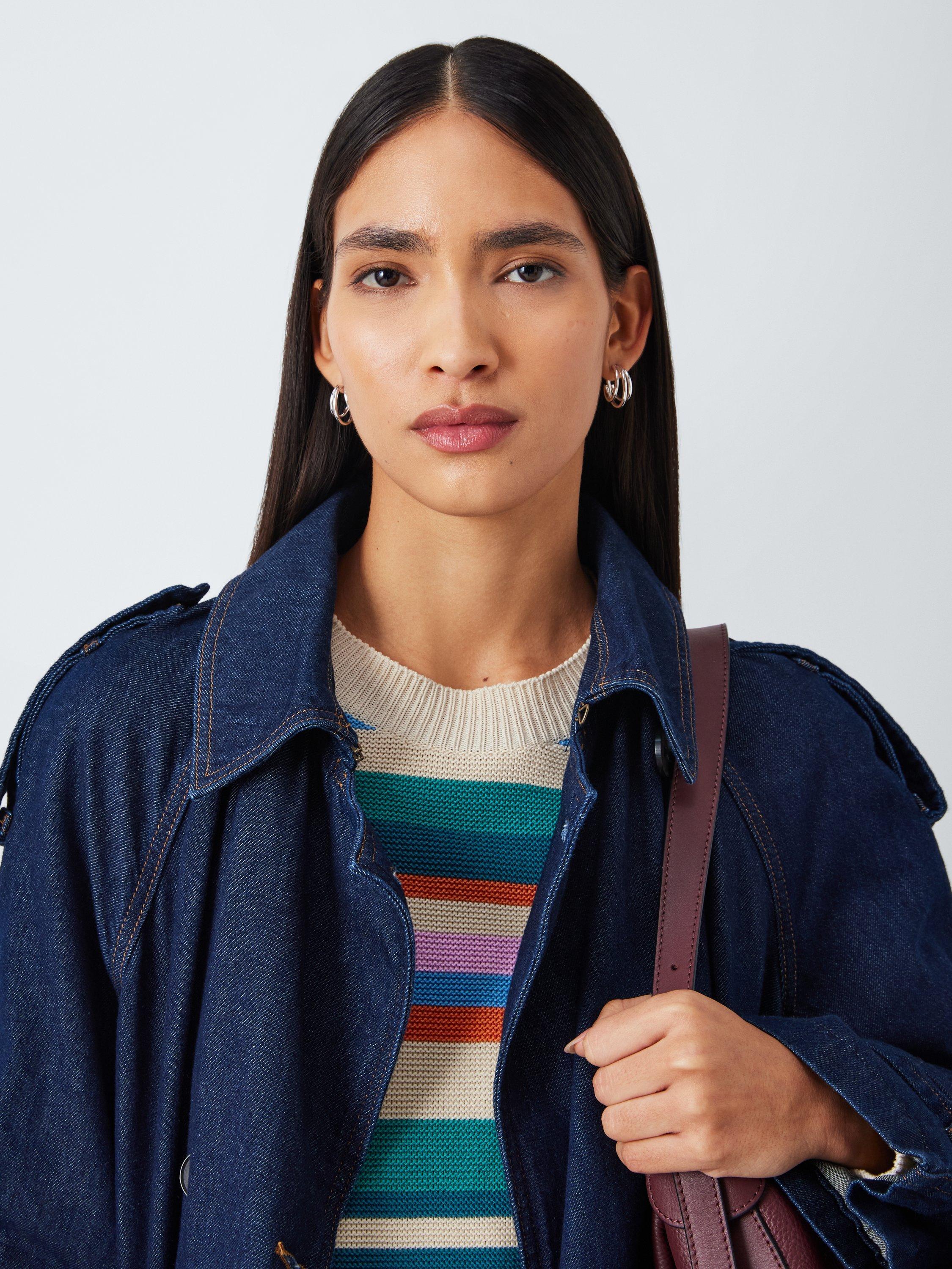 Product image 6 of 6, which shows Weekend MaxMara Linz Stripe Jumper, Multi, S