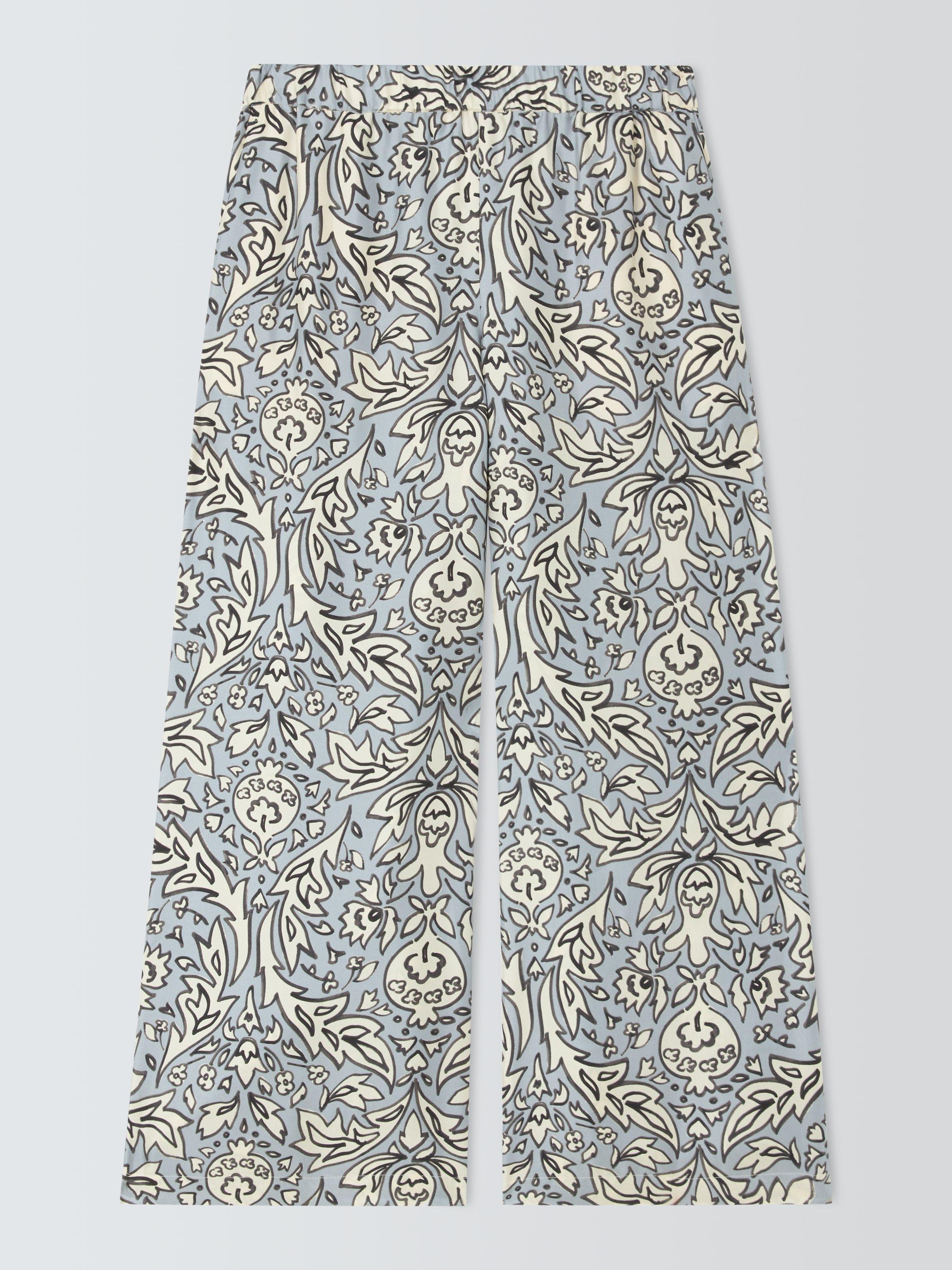 Weekend MaxMara Eusebio Floral Elasticated Wide Leg Trousers