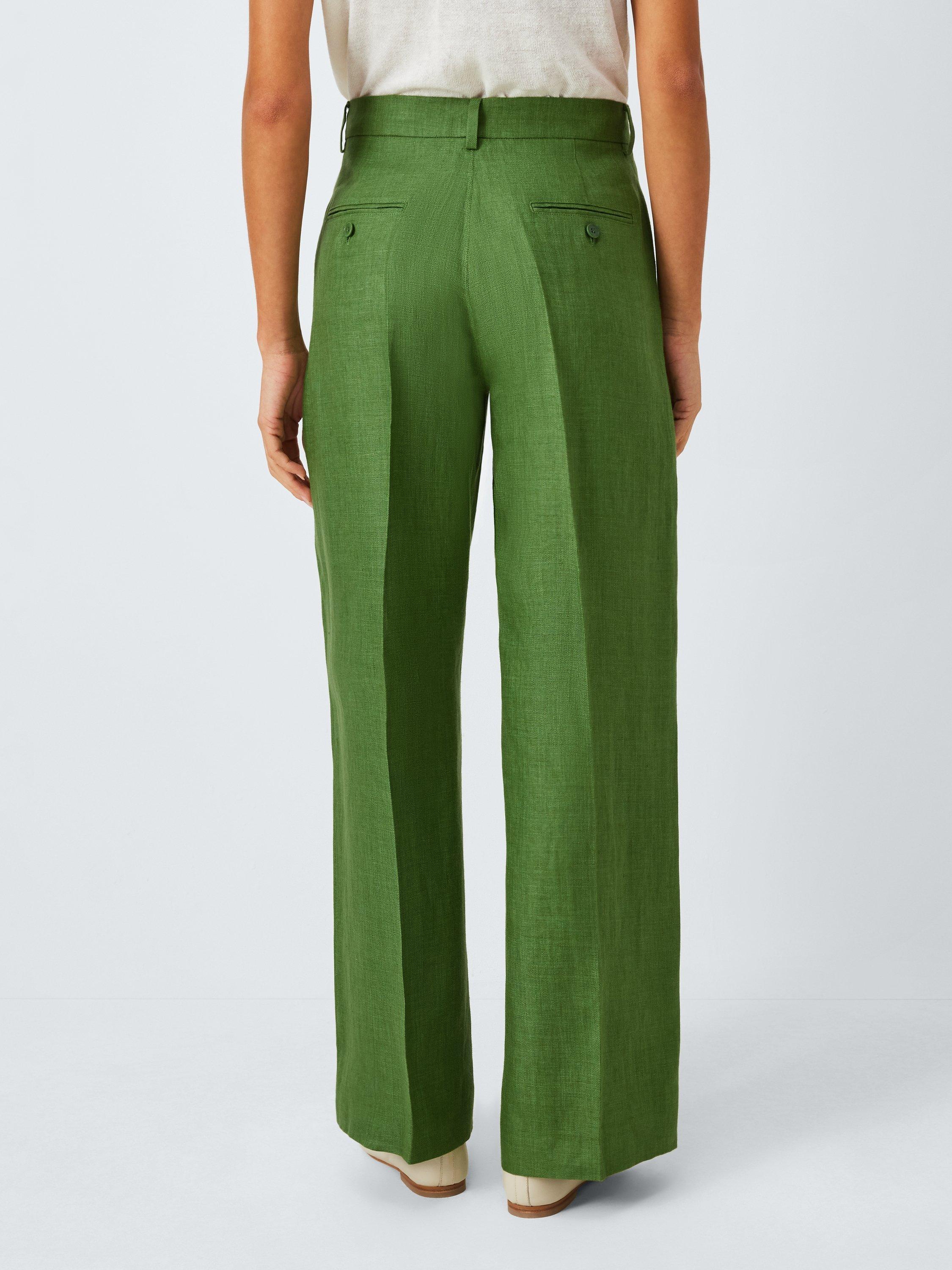 【送料&関税込】'S Max Mara Grass Green Linen Rebecca Pant s Max Mara Grass Green Linen Rebecca Pant | ModeSens