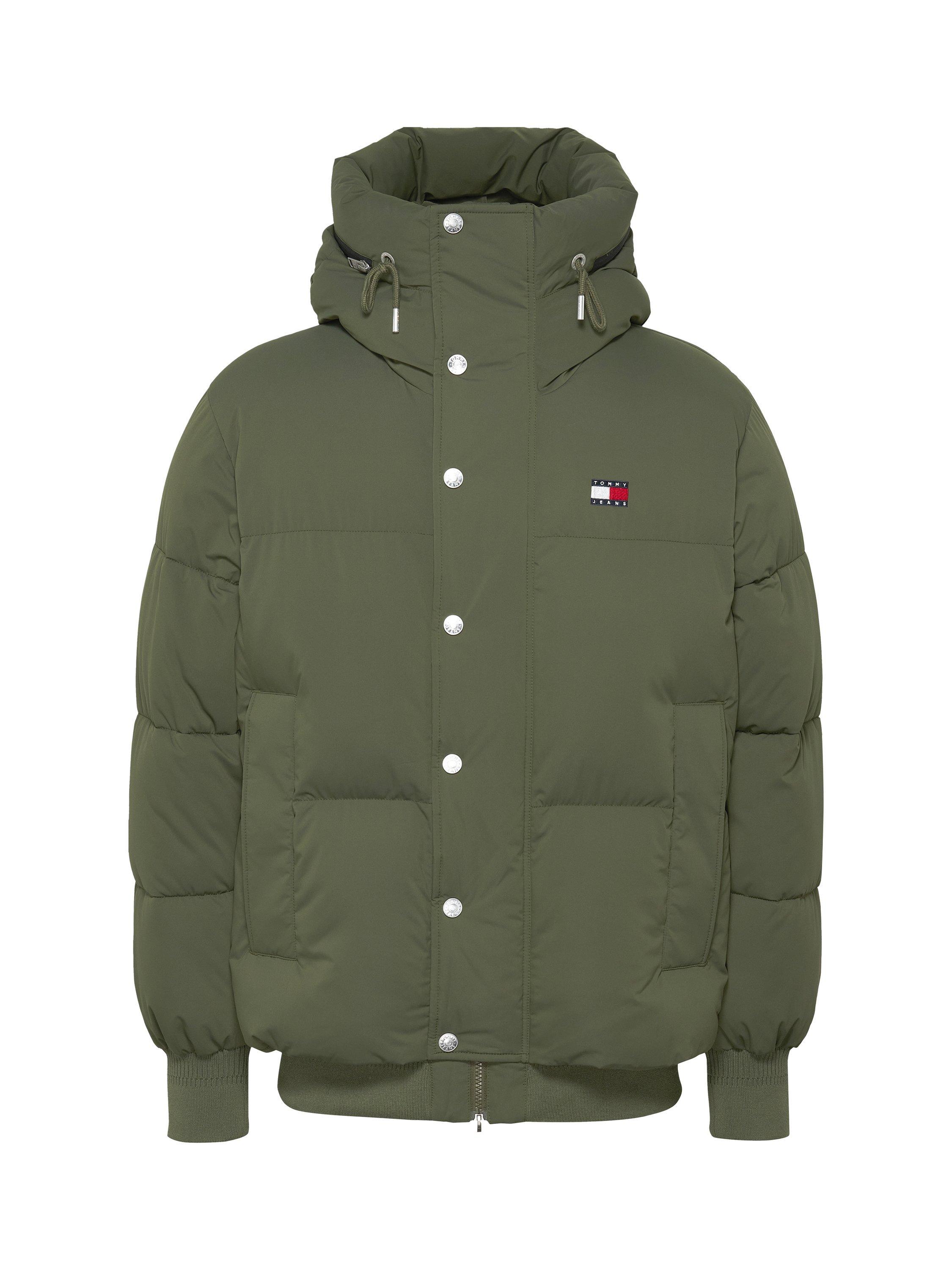 Product image 5 of 7, which shows Tommy Jeans Puffer Jacket, Fatigue Green, M