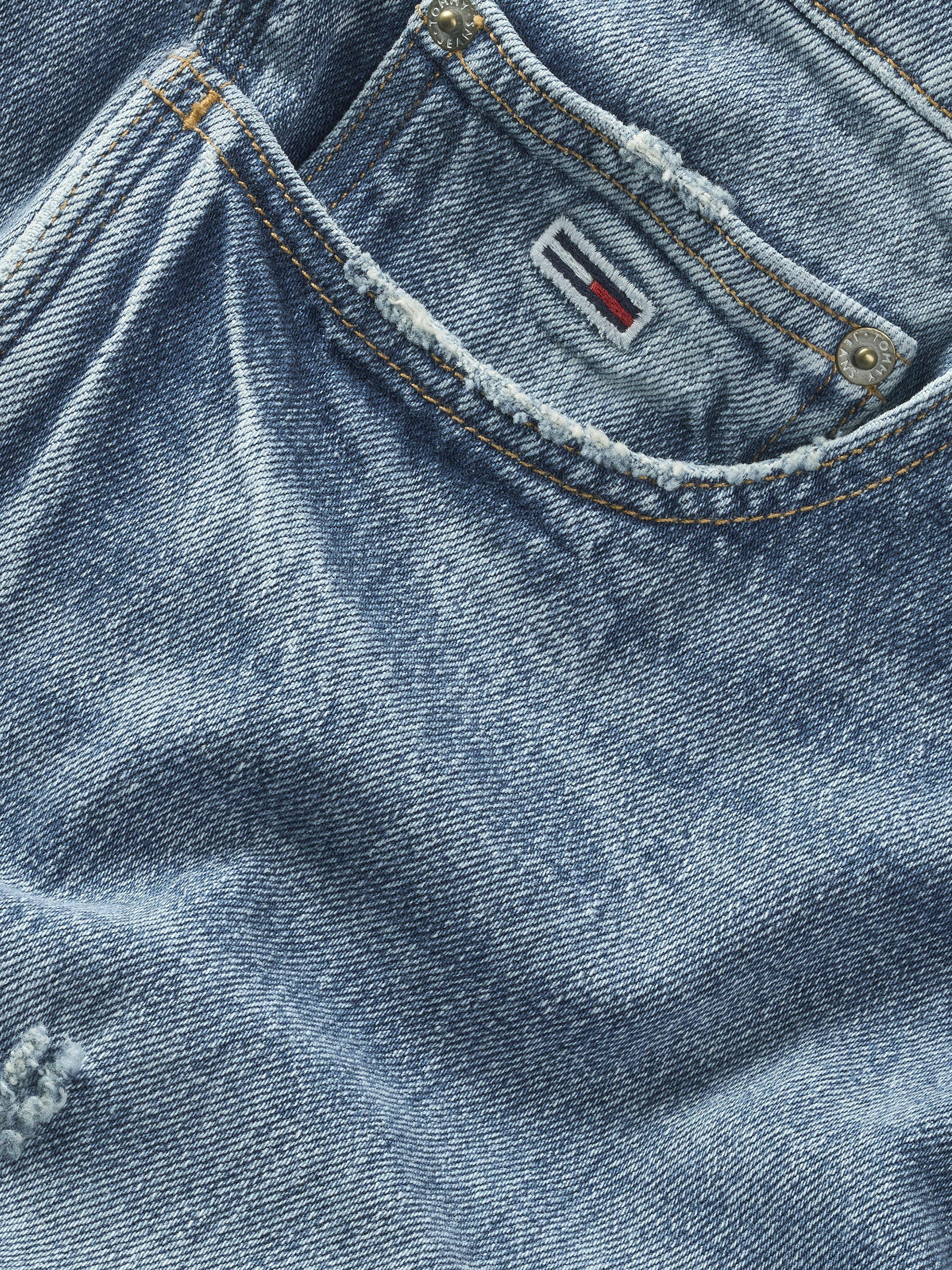 Product image 7 of 7, which shows Tommy Hilfiger Straight Leg Loose Fit Jeans, Denim Medium, 34S