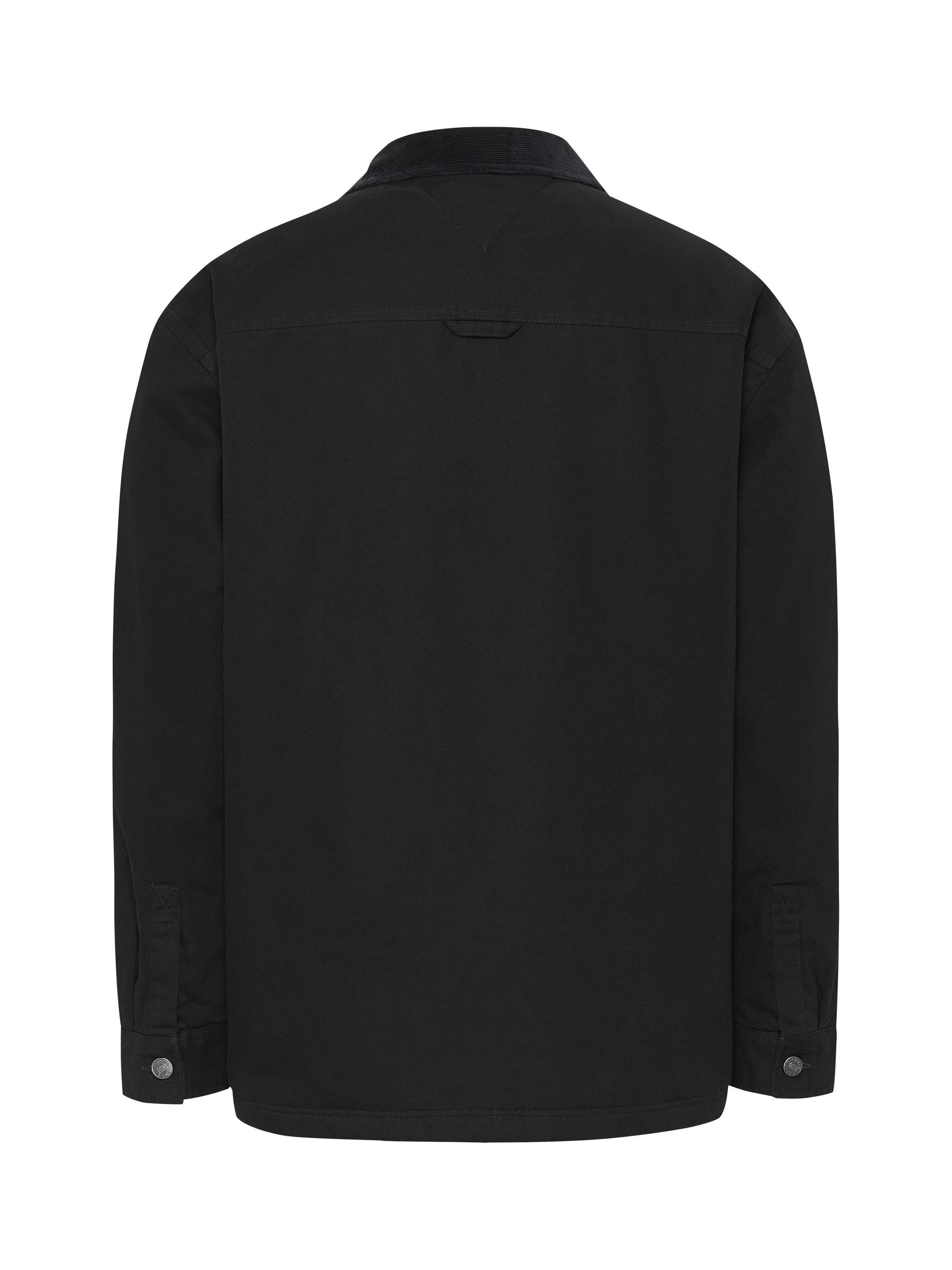 Product image 6 of 7, which shows Tommy Jeans Cotton Corduroy Loose Fit Overshirt, Black, L