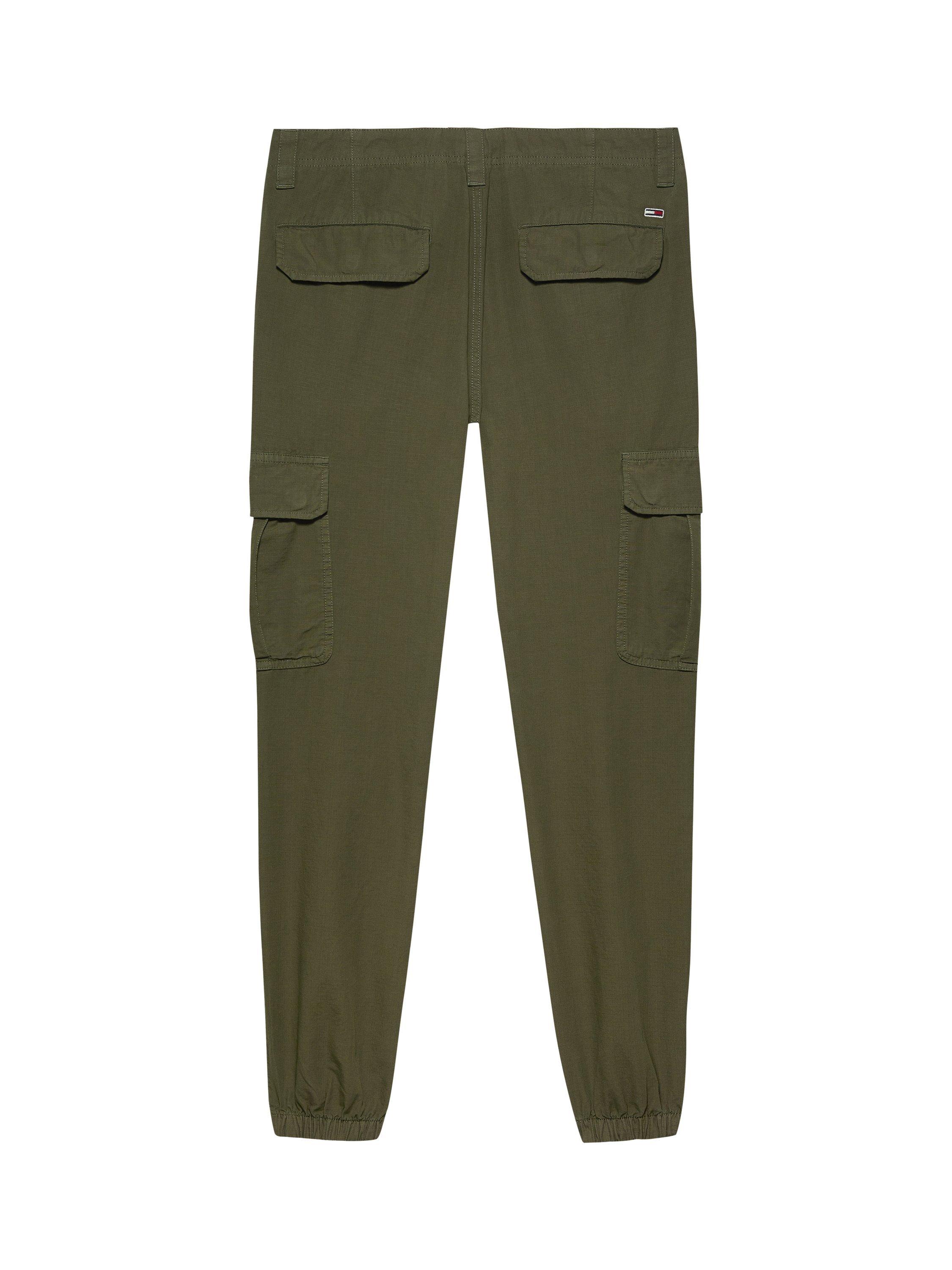 Product image 5 of 6, which shows Tommy Jeans Cargo Trousers, Fatigue Green, 30R