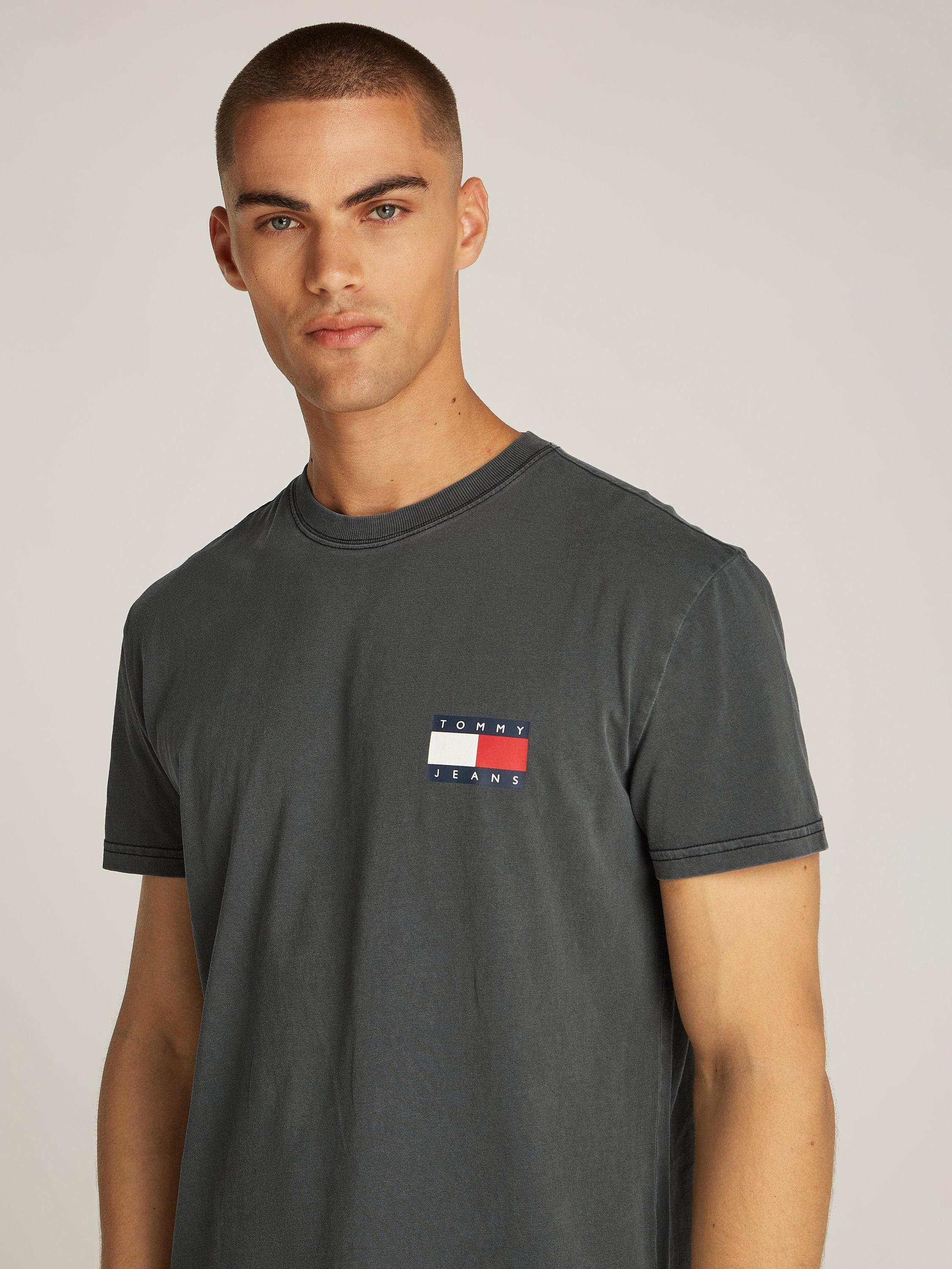 Product image 3 of 7, which shows Tommy Jeans Regular Fit Short Sleeve  T-Shirt, Black, XS
