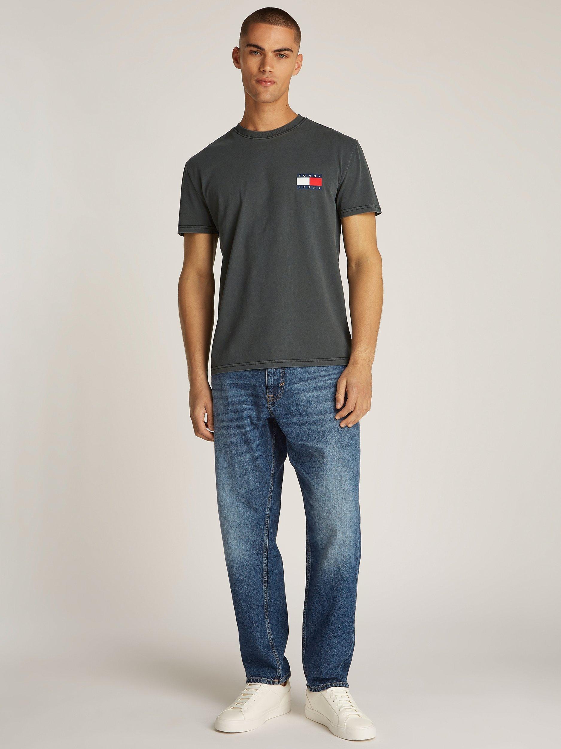 Product image 7 of 7, which shows Tommy Jeans Regular Fit Short Sleeve  T-Shirt, Black, XS