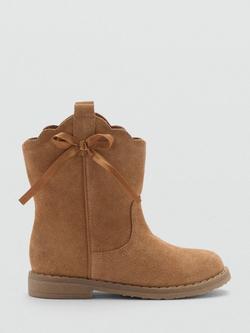 Mango Kids' Anitta Boots, Brown, Brown