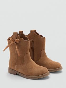 Mango Kids' Anitta Boots, Brown - view 2, Brown