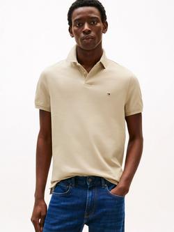 Tommy Hilfiger 1985 Cotton Blend Regular Fit Polo Shirt, Sandalwood, Sandalwood