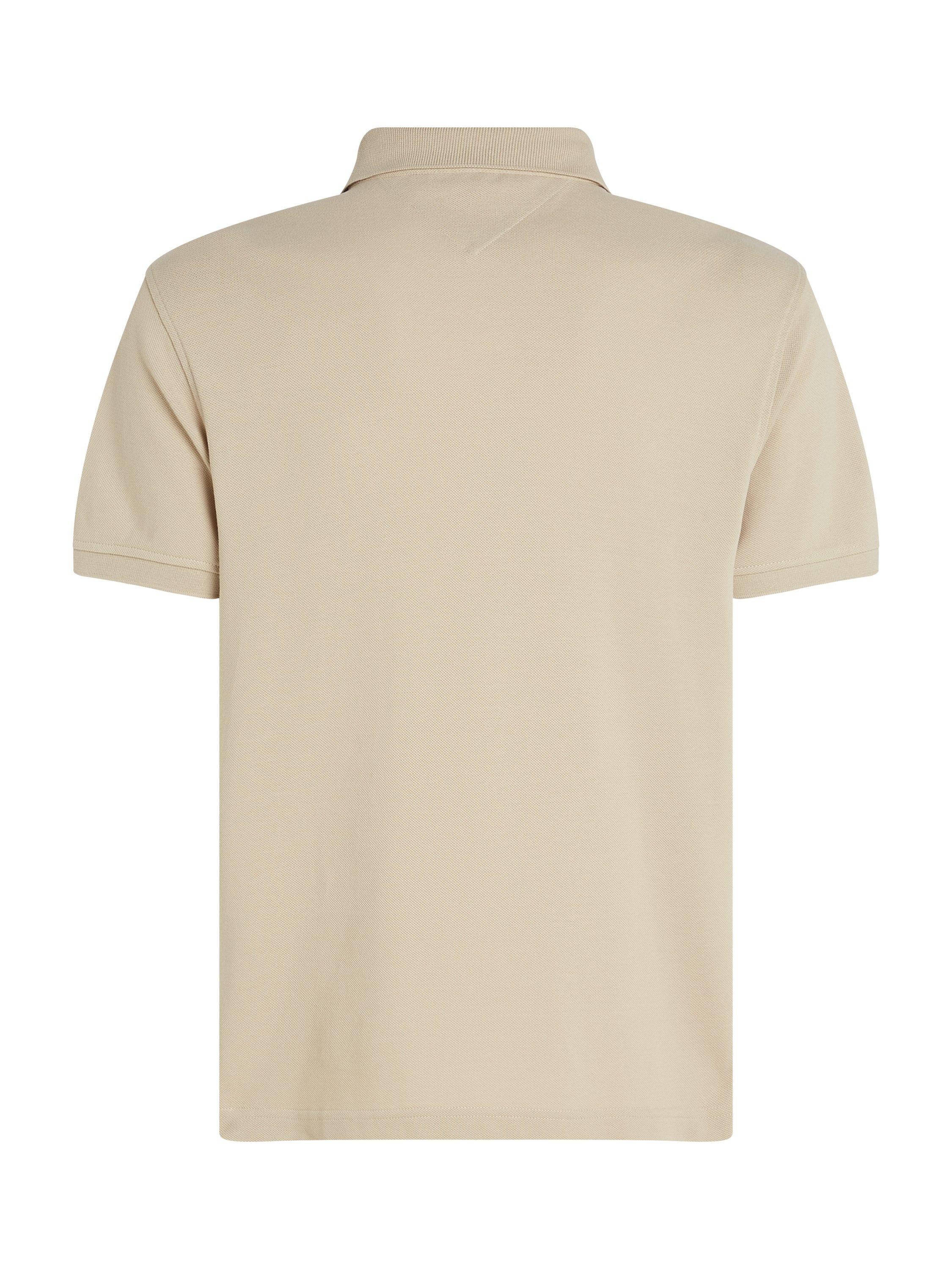 Product image 5 of 6, which shows Tommy Hilfiger 1985 Cotton Blend Regular Fit Polo Shirt, Sandalwood, L