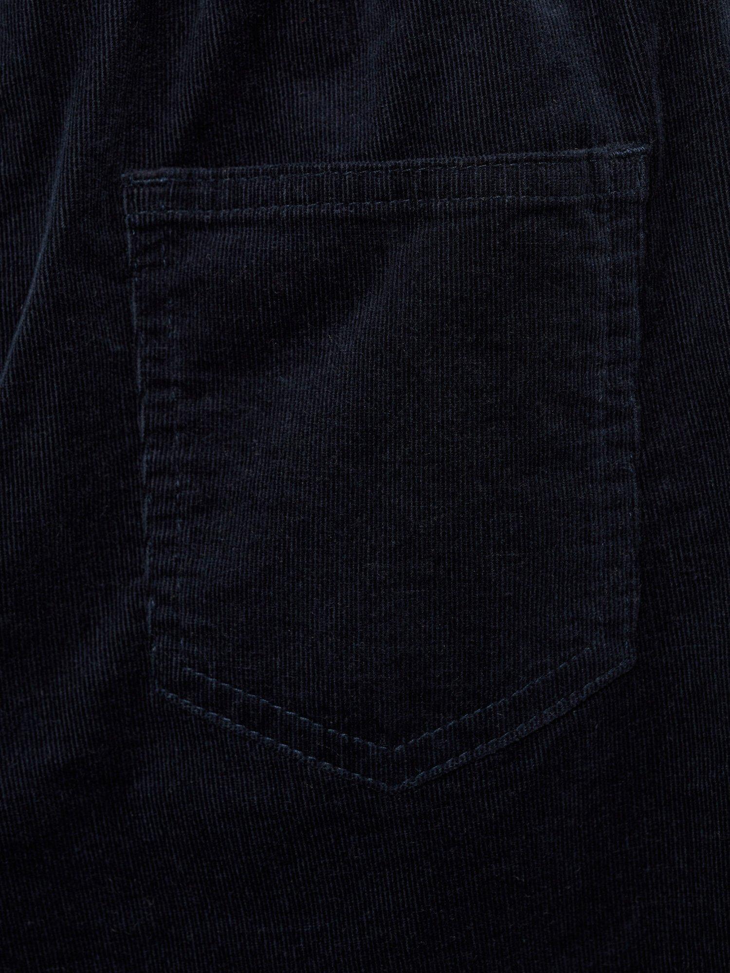 Product image 4 of 5, which shows Mango Kids' Mafalda Wide Leg Cord Trousers, Navy, 7-8 years