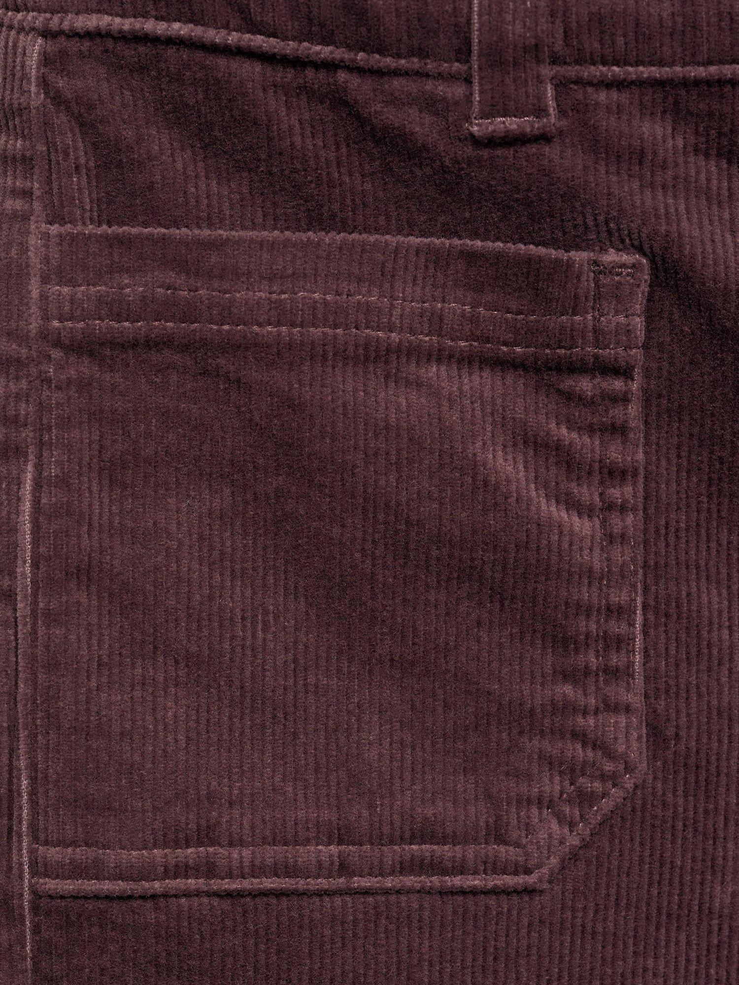 Product image 3 of 4, which shows Mango Kids' Pamela Straight Leg Cords, Dark Red, 10 years