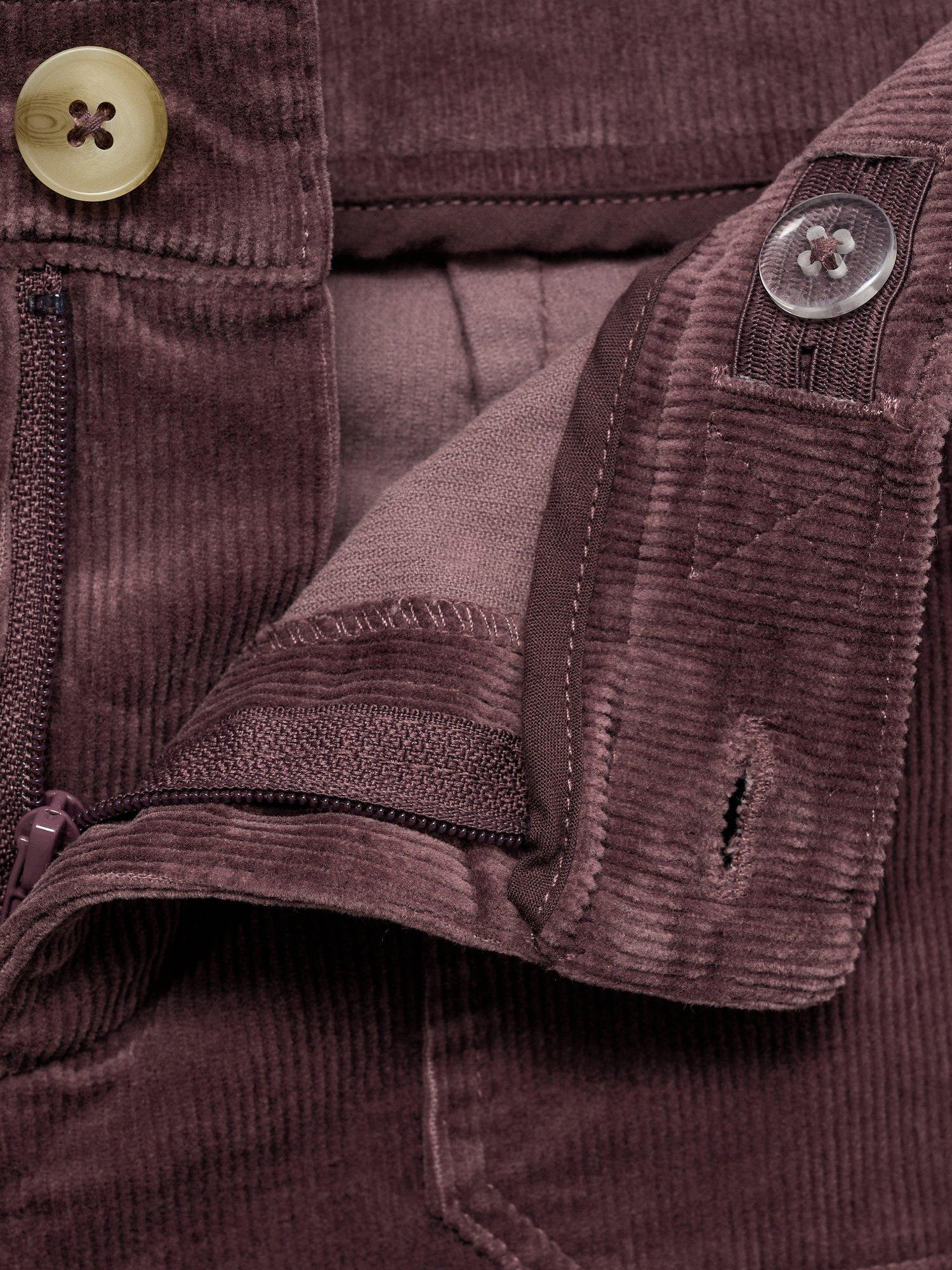 Product image 4 of 4, which shows Mango Kids' Pamela Straight Leg Cords, Dark Red, 10 years