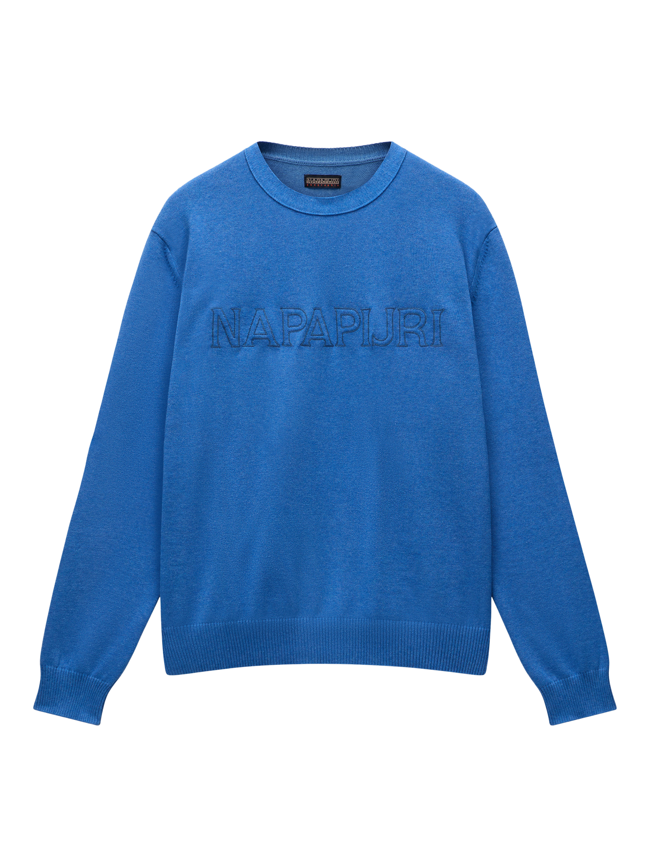 Product image 1 of 5, which shows Napapijri Ambra Cotton Knitted Jumper, Ultra Marine, S
