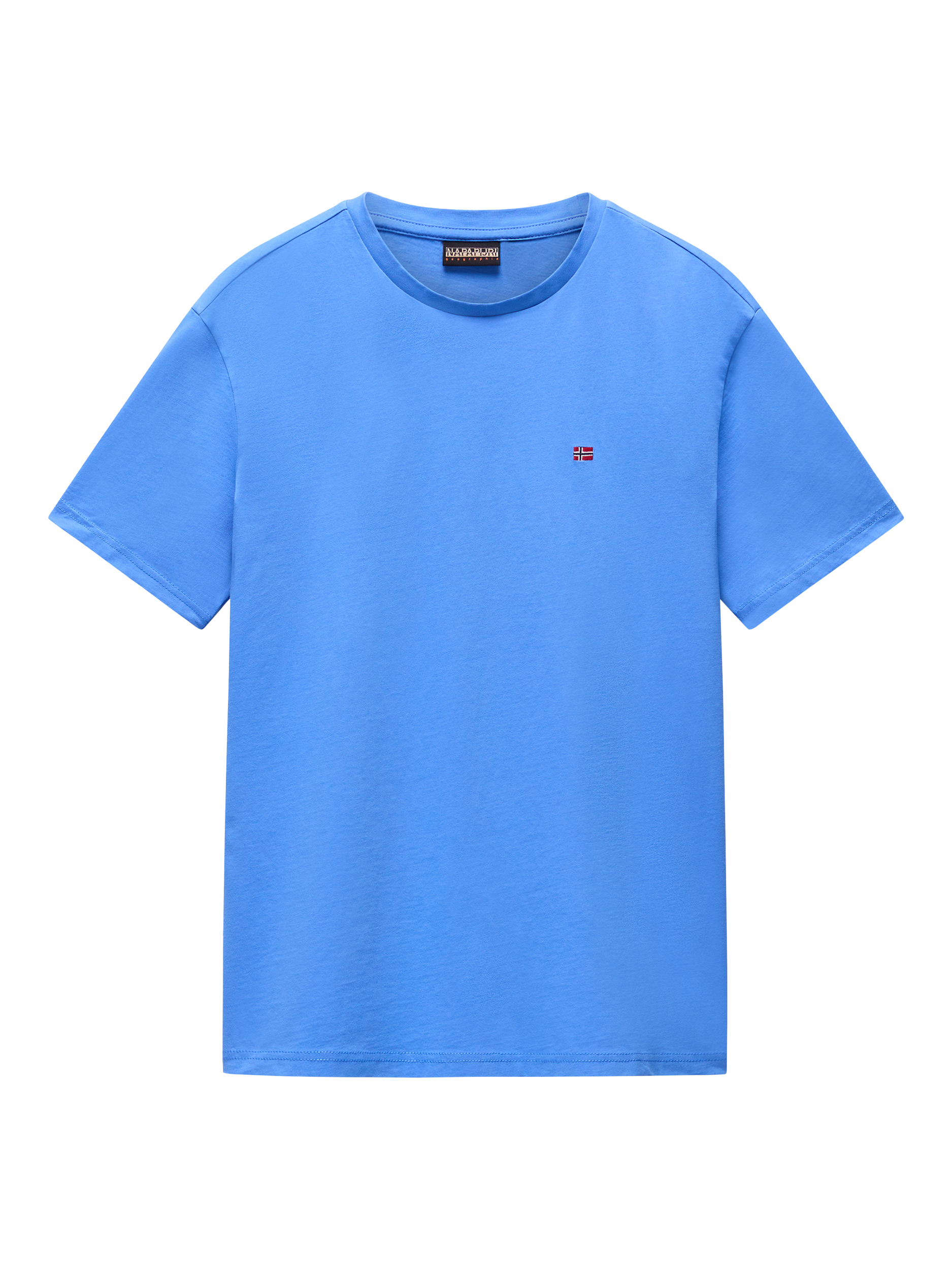 Napapijri Salis Cotton Regular Fit Short Sleeve T-Shirt, Ultra Marine