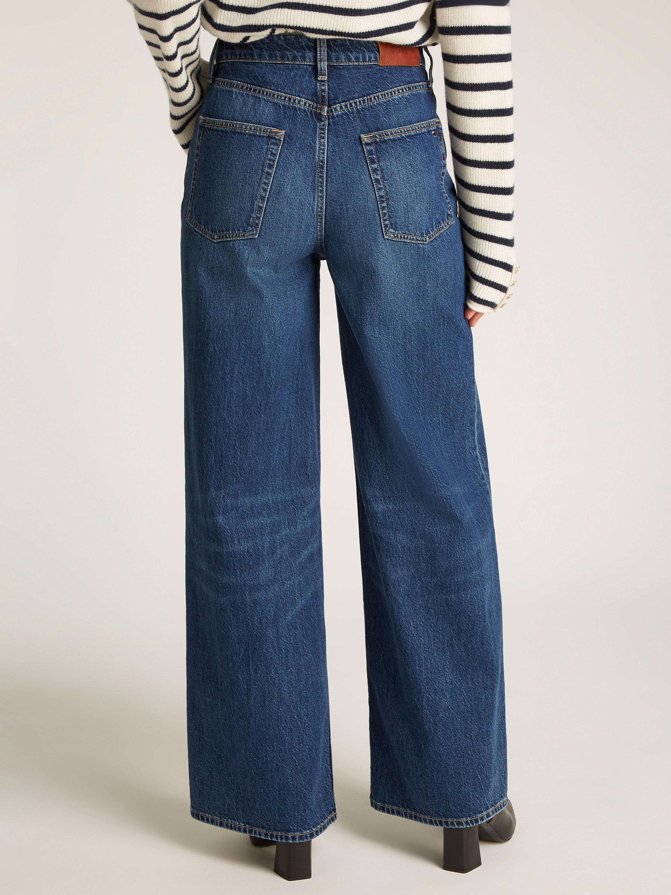 Product image 2 of 6, which shows Tommy Hilfiger High Rise Wide Leg Jeans, Lou, 25S