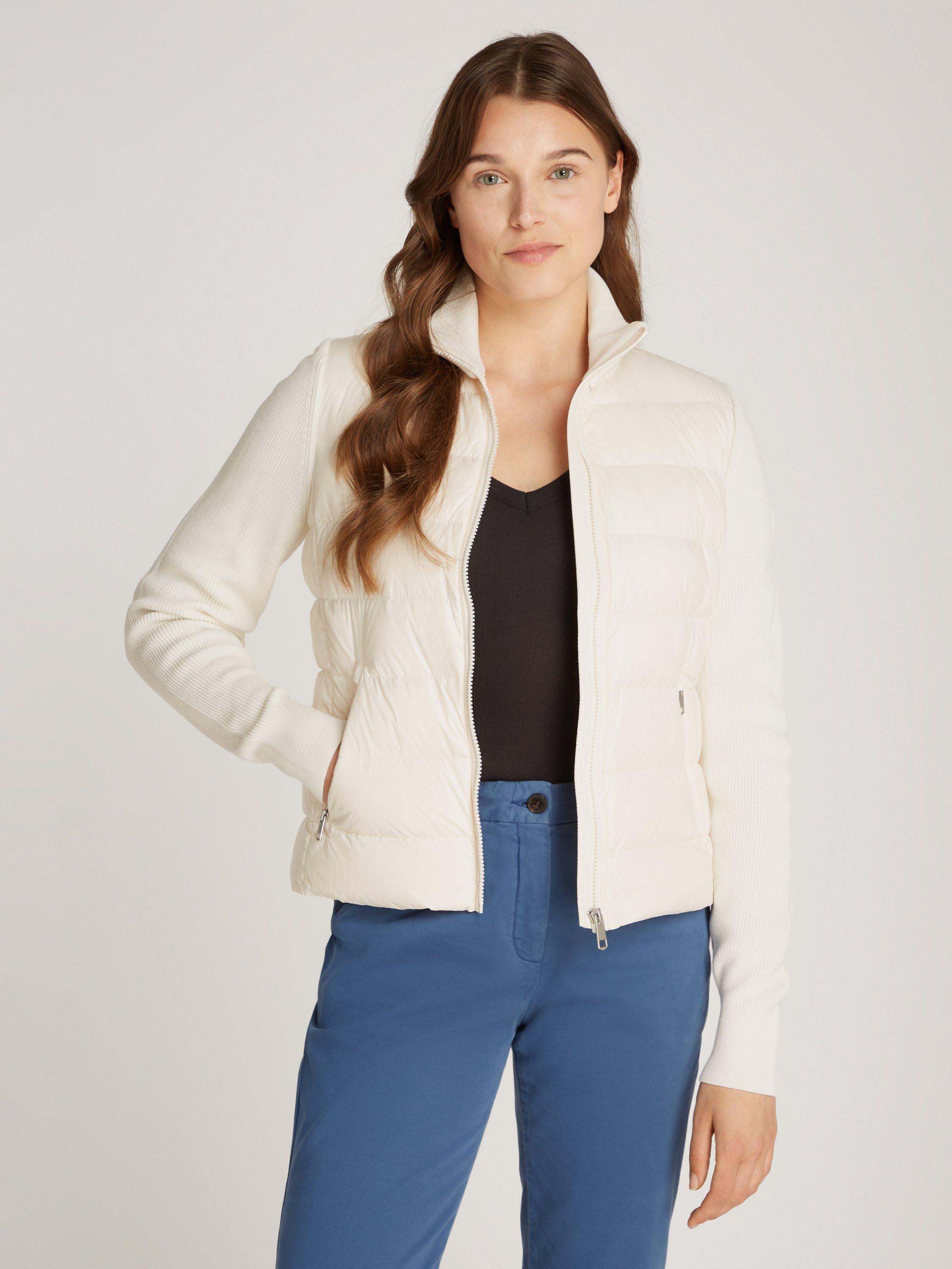 Product image 1 of 6, which shows Tommy Hilfiger Gloss Jacket, Ivory Petal, L