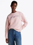 Tommy Hilfiger Regular Fit Modern Crew Neck Sweatshirt, Foggy Pink